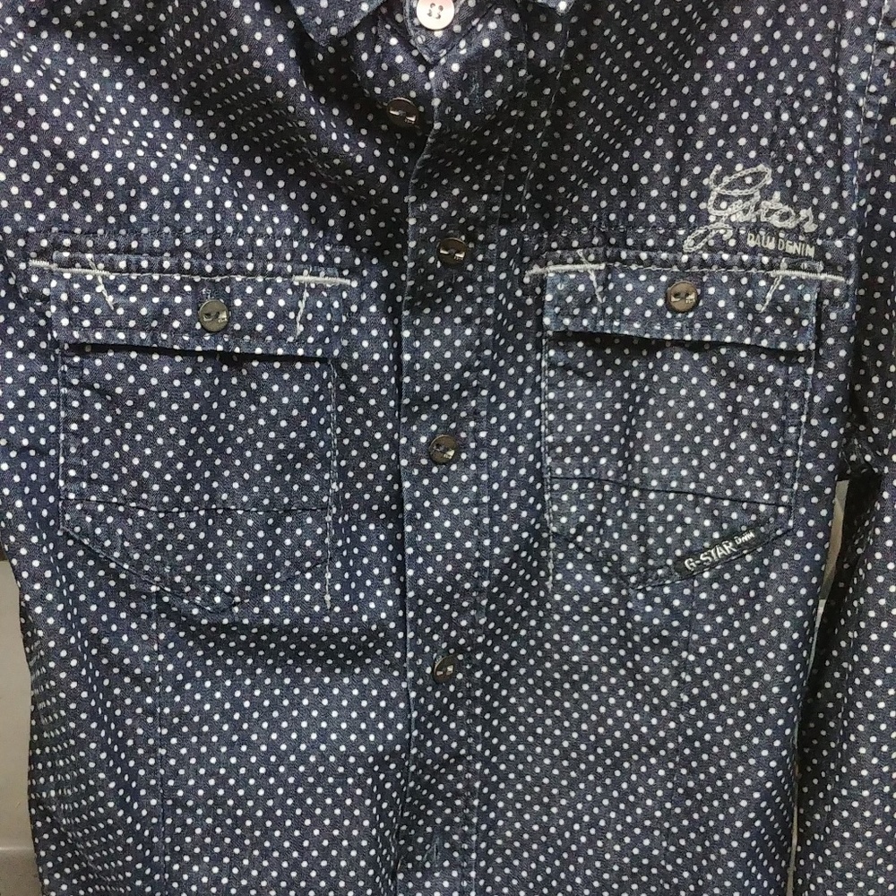 G-Star 'EAST DENIM SLIM SHIRT WOMENS L/S Size Sm
